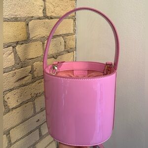 STAUD patent leather Bisset bucket bag
